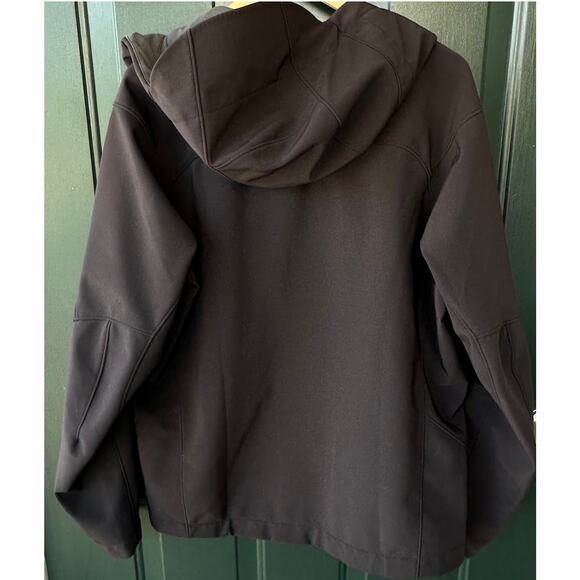 Patagonia Adze Hoody Men’s L Black Polartec Softshell Jacket Rare Corporate Logo - Picture 4 of 10